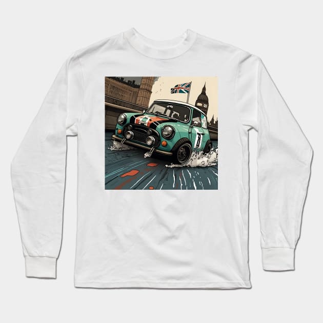 Classic Italian London Print Long Sleeve T-Shirt by SynchroDesign